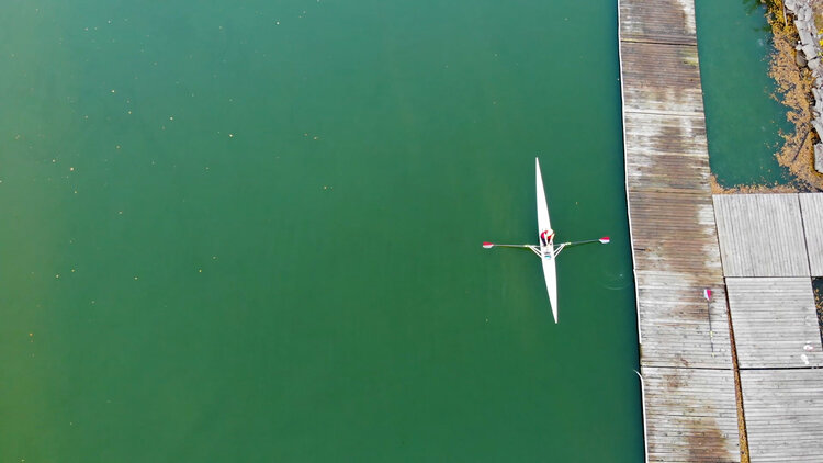 DMR Drone Boat leaving dock